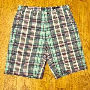 Vineyard Vines Plaid Breaker flat front preppy golf cotton shorts size 30